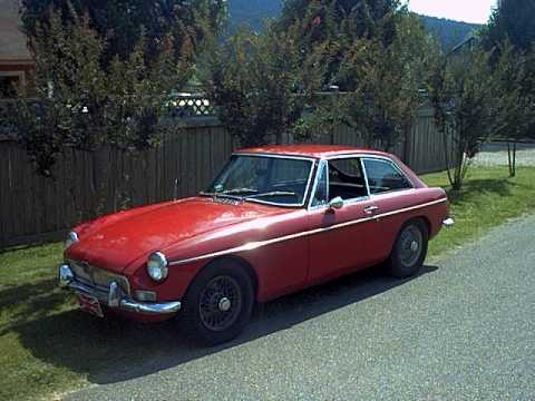 MG B GT Tartan Red